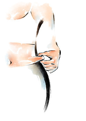 PSD 여자 다이어트 일러스트 캘리그라피 한명 성인 운동 뷰티 뱃살 국내일러스트 1 건강 사람 파일형식