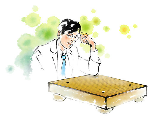 PSD 남자 생각 일러스트 캘리그라피 한명 상반신 성인 취미 고민 번짐 바둑 바둑알 바둑판 바둑기사 성인남자한명만 국내일러스트 직업 1 감정 놀이 사람 남자한명만 성인남자만 파일형식 효과