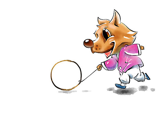 PSD 동물 한마리 한국전통 동물캐릭터 일러스트 캘리그라피 사람없음 달리기 전통놀이 개 한복 굴렁쇠 굴렁쇠굴리기 굴리기 무술년 국내일러스트 일러캐릭터 캐릭터 1 전통 포유류 모션 놀이 한국 놀이용품 전통의상 2018년 파일형식