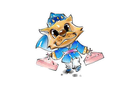 PSD 동물 한마리 한국전통 명절 동물캐릭터 일러스트 캘리그라피 선물 사람없음 개 한복 무술년 국내일러스트 일러캐릭터 캐릭터 1 전통 기념일 포유류 한국 전통의상 2018년 파일형식