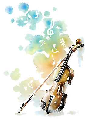 PSD 악기 음악 음표 일러스트 캘리그라피 사람없음 바이올린 바이올린활 국내일러스트 기호 현악기 문화예술 파일형식
