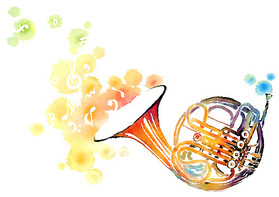 PSD 악기 음악 음표 일러스트 캘리그라피 사람없음 호른 국내일러스트 기호 문화예술 금관악기 파일형식