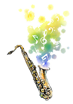 PSD 악기 음악 음표 일러스트 캘리그라피 사람없음 색소폰 국내일러스트 기호 문화예술 목관악기 파일형식