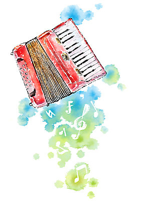 PSD 악기 음악 음표 일러스트 캘리그라피 사람없음 건반 건반악기 아코디언 국내일러스트 기호 문화예술 파일형식