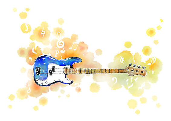 PSD 악기 음악 음표 일러스트 캘리그라피 사람없음 일렉기타 국내일러스트 기호 문화예술 기타 파일형식