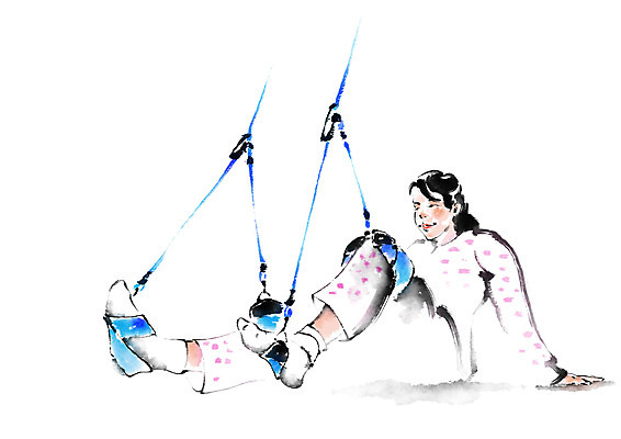 PSD 여자 일러스트 캘리그라피 의학 건강 한명 앉기 성인 환자 재활 국내일러스트 1 모션 사람 치료 파일형식