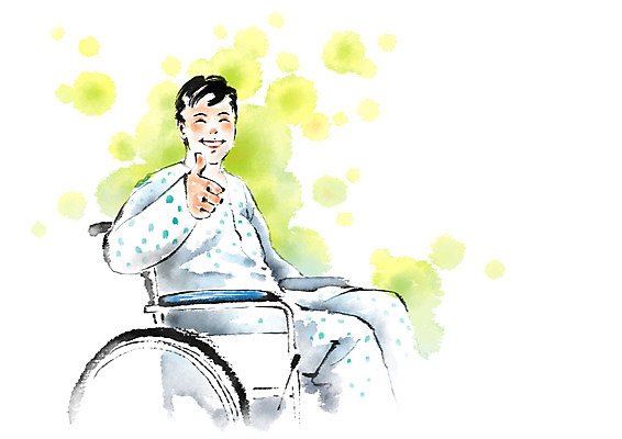 PSD 남자 일러스트 캘리그라피 의학 건강 한명 앉기 손짓 성인 환자 최고 휠체어 국내일러스트 1 모션 사람 파일형식