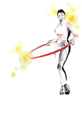 전신 PSD 여자 다이어트 일러스트 캘리그라피 한명 서기 성인 운동 훌라후프 국내일러스트 1 모션 건강 사람 파일형식