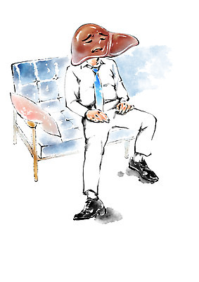 PSD 남자 일러스트 캘리그라피 건강 한명 앉기 성인 소파 고통 비즈니스맨 질병 간 국내일러스트 1 감정 의자 비즈니스 의학 모션 사람 직장인 장기_의학 파일형식