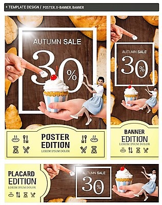 PSD 서양인 손 배너 배너템플릿 여자 가로배너 ZIP 포스터 세로배너 빵 한손 앉기 20대 성인 신체부위 세명 세트 세일 케이크 가을 현수막 체리 컵케이크 생크림 외국인 템플릿 계절 음식 과일 모션 디저트 사람 청년 가로 세로 크림 파일형식