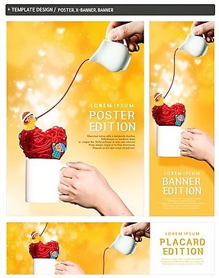 PSD 손 배너 배너템플릿 여자 남자 가로배너 ZIP 포스터 세로배너 어린이 사랑 신체부위 세명 세트 머그컵 양손 현수막 하트 털실 사랑나눔 모양 템플릿 감정 사람 컵 가로 세로 실 나눔 파일형식