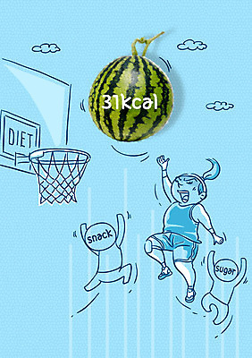 여자 음식 다이어트 포토일러 수박 농구 세명 운동 과자 점프 설탕 비만 농구대 칼로리 이미지편집 AI파일 편집이미지 과일 모션 디저트 건강 사람 구기 몸매 골대 파일형식 벡터