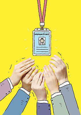 손 비즈니스 포토일러 여러명 신체부위 경쟁 구직 취업준비생 사원증 이미지편집 AI파일 편집이미지 다수 컨셉 사람 파일형식 벡터