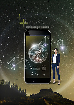 전신 PSD 외국인 편집 편집이미지 여자 별 지구 비즈니스 산 한명 서기 동양인 20대 성인 스마트폰 비즈니스우먼 야간 폴리곤 4차산업 이미지편집 자연요소 1 산업 모션 사람 인종 청년 핸드폰 스마트기기 직장인 파일형식