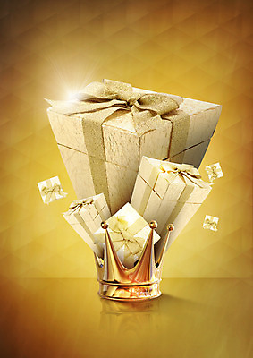 PSD 편집이미지 왕관 선물 이벤트 사람없음 선물상자 쇼핑 여러개 금색 이미지편집 컬러 다수 상자 파일형식