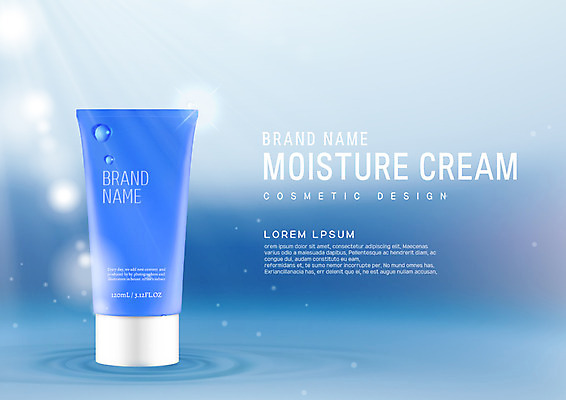 PSD 편집이미지 사람없음 뷰티 화장품 물방울 튜브 수분크림 이미지편집 파일형식