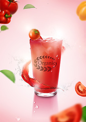 PSD 편집이미지 음식 토마토 피망 나뭇잎 잔 사람없음 물방울 유기농 튀는물 토마토주스 이미지편집 식기 웰빙 잎 채소 야채주스 액체표현 스플래쉬 파일형식