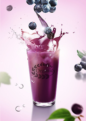 PSD 편집이미지 음식 잔 사람없음 물방울 유기농 블루베리 튀는물 블루베리주스 이미지편집 식기 웰빙 과일 과일주스 액체표현 스플래쉬 파일형식