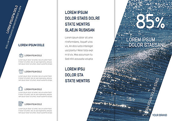 템플릿 편집 표지디자인 북디자인 출판디자인 내지 리플렛 파도 바다 북커버 3단접지 자연 팜플렛 사람없음 이미지템플릿 AI파일 생태계 파일형식 벡터