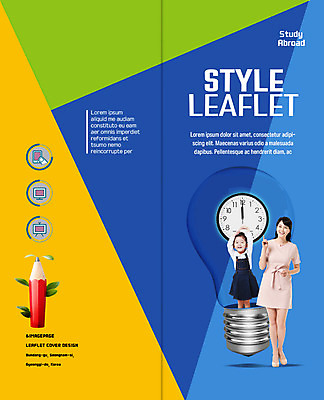 PSD 템플릿 편집 표지디자인 북디자인 출판디자인 여자 어린이교육 교육 표지 어린이 리플렛 시계 2단접지 북커버 전구 서기 팜플렛 성인 두명 연필 한국인 이미지템플릿 모션 학용품 사람 동양인 필기구 파일형식