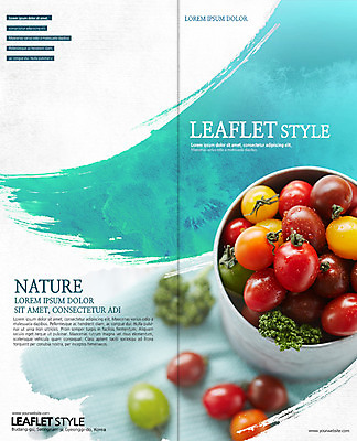 PSD 템플릿 편집 표지디자인 북디자인 출판디자인 표지 음식 리플렛 2단접지 북커버 방울토마토 파슬리 팜플렛 사람없음 신선 이미지템플릿 토마토 채소 파일형식