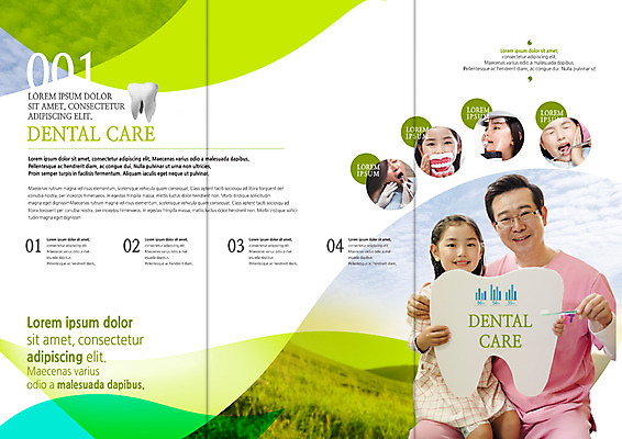 PSD 템플릿 편집 표지디자인 북디자인 출판디자인 여자 남자 내지 어린이 리플렛 북커버 3단접지 의학 치과 팜플렛 여러명 성인 치료 한국인 칫솔 치과의사 치아모형 이미지템플릿 다수 병원 사람 동양인 위생용품 의사 치아 파일형식