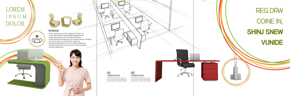 PSD 템플릿 편집 표지디자인 북디자인 출판디자인 여자 내지 리플렛 북커버 의자 3단접지 한명 팜플렛 상반신 성인 30대 인테리어 사무실 한국인 책상 이미지템플릿 1 디자인 가구 비즈니스 사람 동양인 장년 파일형식