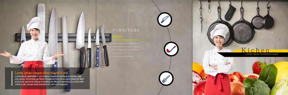 PSD 템플릿 편집 표지디자인 북디자인 출판디자인 여자 표지 리플렛 채소 북커버 식재료 3단접지 딸기 안내 웃음 팜플렛 상반신 두명 30대 팔짱 요리사 한국인 프라이팬 브로콜리 배추 식칼 이미지템플릿 직업 과일 모션 주방용품 표정 사람 동양인 장년 파일형식