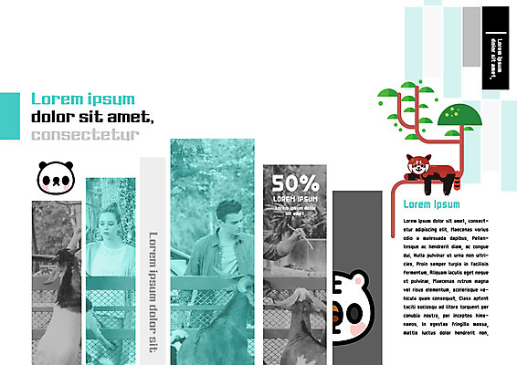 PSD 서양인 나무 템플릿 편집 표지디자인 북디자인 커플 출판디자인 여자 남자 내지 리플렛 북커버 자연 동물원 팜플렛 20대 성인 두명 먹이 산양 레서판다 이미지템플릿 외국인 식물 포유류 관계 사람 청년 양 생태계 멸종위기동물 파일형식