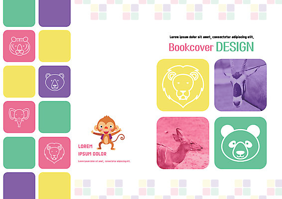 PSD 템플릿 편집 표지디자인 북디자인 출판디자인 표지 리플렛 북커버 자연 사슴 코끼리 동물원 팜플렛 사람없음 원숭이 사자 이미지템플릿 포유류 생태계 파일형식