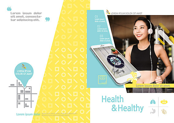 PSD 템플릿 편집 표지디자인 북디자인 출판디자인 여자 표지 리플렛 북커버 건강 한명 웃음 팜플렛 상반신 20대 성인 스마트폰 운동 헬스 헤드폰 음악감상 한국인 런닝머신 약도 이미지템플릿 1 음향기기 지도 표정 사람 동양인 청년 핸드폰 스마트기기 운동기구 감상 파일형식