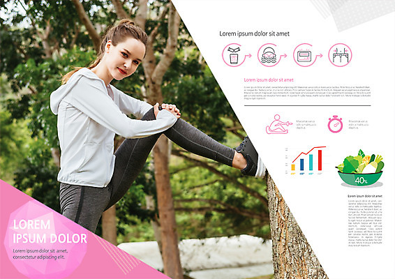 PSD 서양인 템플릿 편집 표지디자인 북디자인 출판디자인 여자 내지 음식 리플렛 채소 북커버 그래프 한명 웃음 팜플렛 20대 성인 운동 스트레칭 이미지템플릿 외국인 1 표정 건강 사람 청년 파일형식