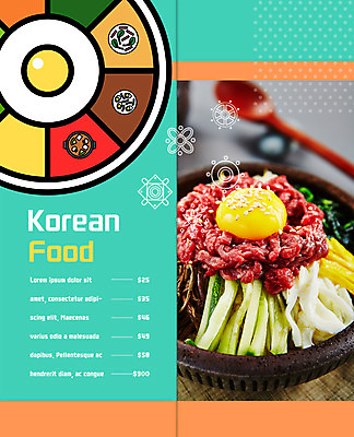 PSD 템플릿 편집 표지디자인 북디자인 출판디자인 내지 한식 음식 리플렛 2단접지 북커버 육류 팜플렛 사람없음 숟가락 뚝배기 나물 구절판 날계란 돌솥비빔밥 육회비빔밥 이미지템플릿 채소 식재료 수저 계란 비빔밥 육회 파일형식