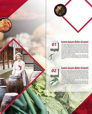 PSD 템플릿 편집 표지디자인 북디자인 출판디자인 여자 노년 내지 한식 음식 리플렛 2단접지 북커버 한명 웃음 팜플렛 한국인 한복 배추 배추김치 김장 파 파김치 김장독 이미지템플릿 1 한국전통 채소 김치 표정 사람 동양인 성인 전통의상 파일형식