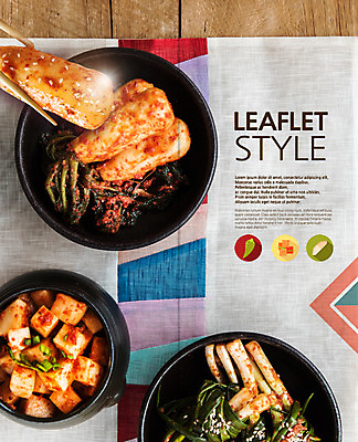 PSD 템플릿 편집 접시 표지디자인 북디자인 출판디자인 표지 한식 음식 리플렛 2단접지 북커버 젓가락 팜플렛 사람없음 항아리 깍두기 조각보 총각김치 파김치 이미지템플릿 식기 김치 수저 보자기_천 도자기 파일형식