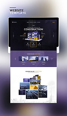 PSD 템플릿 웹템플릿 자동차 사이트템플릿 빌딩 사람없음 건물 태블릿 홈페이지 보라색 홈페이지시안 도시 건축모형 이미지템플릿 건축물 육상교통 컬러 전자제품 스마트기기 모형 파일형식