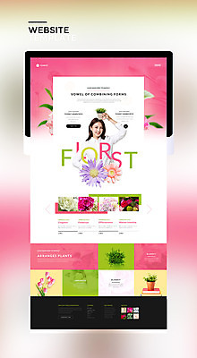 PSD 템플릿 여자 꽃 화분 분홍색 웹템플릿 사이트템플릿 한명 20대 성인 태블릿 홈페이지 홈페이지시안 한국인 꽃꽂이 플로리스트 성인여자한명만 이미지템플릿 식물 직업 1 컬러 사람 동양인 청년 전자제품 스마트기기 원예 여자한명만 성인여자만 파일형식