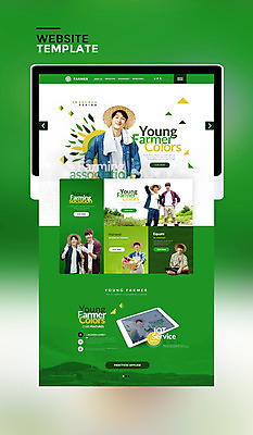 PSD 템플릿 남자 웹템플릿 사이트템플릿 여러명 20대 성인 초록색 태블릿 홈페이지 홈페이지시안 한국인 농부 성인남자만 청년농부 이미지템플릿 직업 컬러 다수 사람 동양인 청년 전자제품 스마트기기 남자만 성인만 파일형식