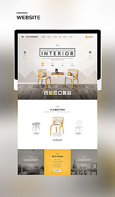 PSD 템플릿 가구 웹템플릿 의자 사이트템플릿 책장 사람없음 인테리어 태블릿 홈페이지 노란색 홈페이지시안 이미지템플릿 디자인 컬러 생활용품 전자제품 스마트기기 파일형식