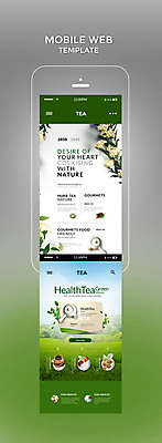 PSD 템플릿 웹템플릿 디자인시안 모바일 건강 사람없음 초록색 스마트폰 홈페이지 다기 녹차 모바일템플릿 모바일웹 녹차밭 이미지템플릿 컬러 밭 차_음료 핸드폰 스마트기기 다도 파일형식