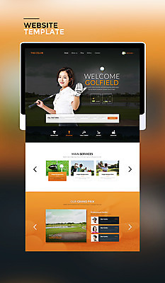 PSD 템플릿 여자 남자 40대 웹템플릿 골프 사이트템플릿 여러명 20대 성인 태블릿 홈페이지 주황색 홈페이지시안 한국인 골퍼 성인만 이미지템플릿 컬러 중년 다수 운동선수 사람 동양인 청년 전자제품 스마트기기 구기 파일형식