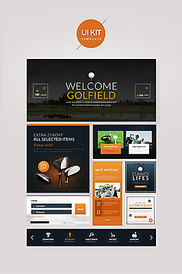 PSD 템플릿 여자 남자 웹템플릿 골프 디자인시안 여러명 20대 성인 홈페이지 주황색 골프채 한국인 골퍼 UI 성인만 UI키트 이미지템플릿 컬러 다수 운동선수 골프용품 사람 동양인 청년 구기 파일형식