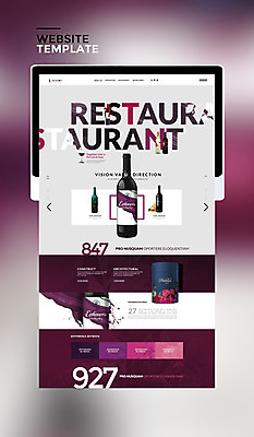 PSD 템플릿 웹템플릿 사이트템플릿 사람없음 태블릿 홈페이지 와인 보라색 홈페이지시안 와인병 이미지템플릿 컬러 병_용기 주류 전자제품 스마트기기 파일형식