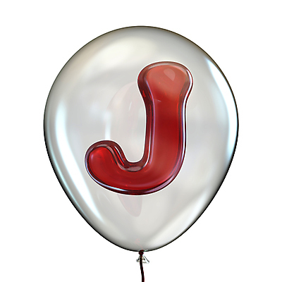 포토 JPG 해외이미지 영어 사람없음 빨간색 3D 광택 풍선 J 해외202004 해외포토 문자 알파벳 컬러 디지털합성 파일형식 이미지허브