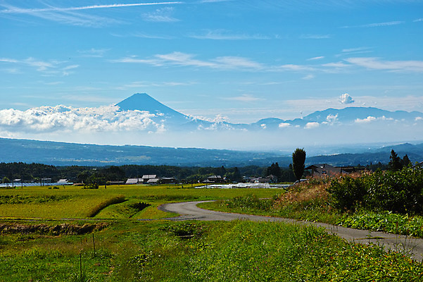 포토 JPG 주간 구름 자연 하늘 산 주택 풍경 사람없음 야외 맑음 오솔길 후지산 국내포토 자연요소 길 날씨 건물 일본 세계문화유산 생태계 파일형식