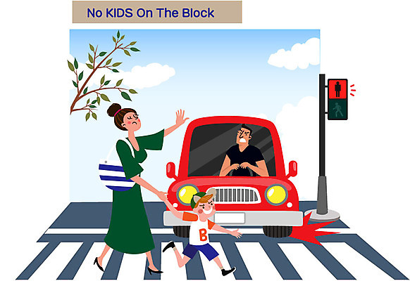 전신 나무 여자 남자 어린이 일러스트 자동차 엄마 상반신 성인 걷기 횡단보도 위험 공공장소 적신호 무단횡단 스쿨존 노키즈존 무단 국내일러스트 AI파일 식물 육상교통 컨셉 가족 모션 사람 장소 보행로 신호등 횡단 파일형식 벡터