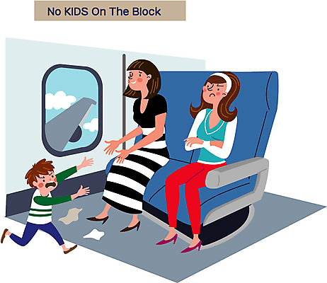 전신 여자 남자 어린이 일러스트 엄마 비행기 서기 앉기 성인 달리기 쓰레기 기내 공공장소 매너 불쾌함 노키즈존 국내일러스트 AI파일 감정 가족 항공교통 모션 대중교통 사람 장소 예절 파일형식 벡터