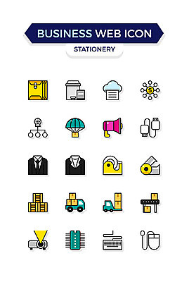 아이콘 비즈니스 사람없음 세트 확성기 전선 쓰레기통 키보드 마우스 네트워크 배송 택배 문서 반도체 비즈니스아이콘 웹아이콘 소포 스카치테이프 빔프로젝트 조직도 컨베어밸트 2D아이콘 AI파일 컴퓨터용품 기계 운송업 테이프 파일형식 벡터