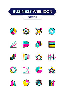 아이콘 화살표 비즈니스 그래프 사람없음 세트 막대그래프 상승 비즈니스아이콘 웹아이콘 원그래프 꺾은선그래프 통계그래프 2D아이콘 AI파일 컨셉 통계 파일형식 벡터