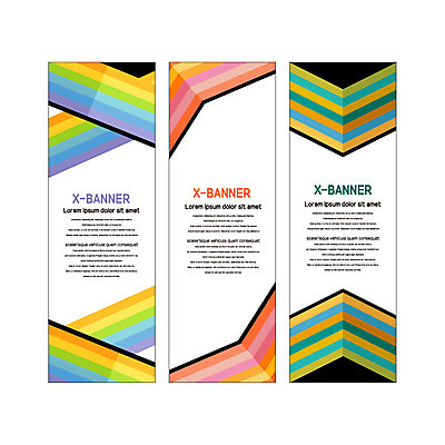 도형 템플릿 배너템플릿 세로배너 선 사람없음 컬러풀 현수막 배너세트 엑스배너 AI파일 배너 컬러 세로 세트 파일형식 벡터